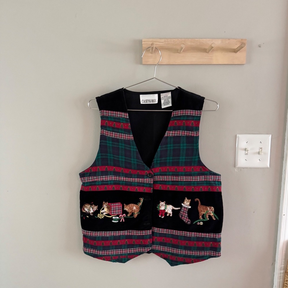Casey & Max vintage cat vest